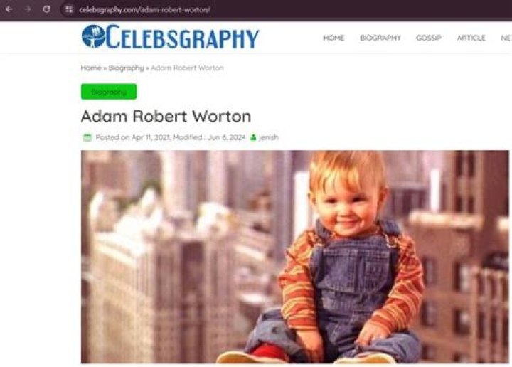 Adam Robert Worton – Celebsgraphy