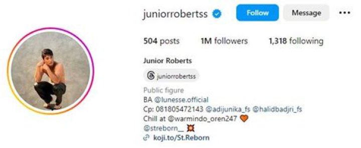 Junior Roberts Biodata, Wiki, Age, Height, Girlfriend, Family, Nationality & More