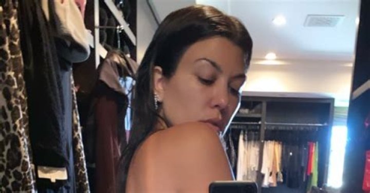 Kourtney Kardashian Supports Jennifer Lopez’s Clothing Line With a Topless Selfie: ‘Trying My Jeans’