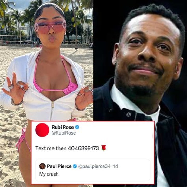 Rubi Rose Gives Paul Pierce Her Number After Ex-NBAer Defies Haters To Shoot His Shot