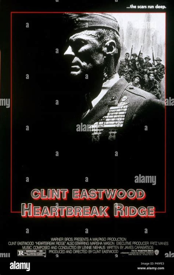 What rank was Clint Eastwood Heartbreak Ridge?